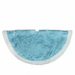 Northlight 47" Mint Green With Sequins And Faux Fur Border Christmas Tree Skirt -Wreaths & Garland shop northlight20hm14698 03 79524.1599787104