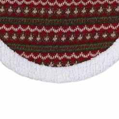 Northlight 20" Red And Green Lodge Knitted Mini Christmas Tree Skirt With Sherpa Trim 5 Northlight 20" Red And Green Lodge Knitted Mini Christmas Tree Skirt With Sherpa Trim -Wreaths & Garland shop northlight20l27926 79175.1638375290