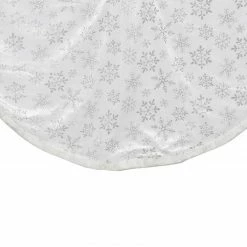 Northlight 48" Silver And White Snowflakes Christmas Tree Skirt -Wreaths & Garland shop northlight20n90771 48676.1638200929