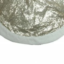 Northlight 47" Gold And White Round Sherpa Border Christmas Tree Skirt -Wreaths & Garland shop northlight20nl01808b 63888.1638633105