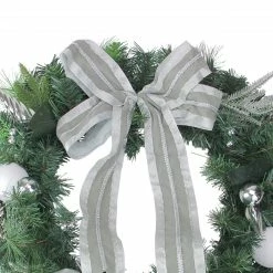 Northlight Bow And Pine Cone Artificial Christmas Wreath - 24-Inch, Unlit -Wreaths & Garland shop northlight20s15745 76111.1644973051