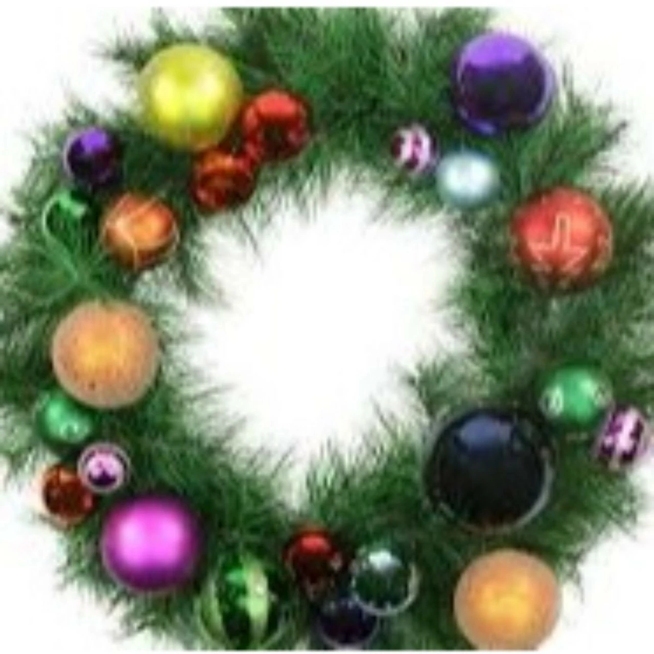 Northlight Multi-Colored Ornaments And Artificial Pine Christmas Wreath, 24-Inch, Unlit 3 Northlight Multi-Colored Ornaments And Artificial Pine Christmas Wreath, 24-Inch, Unlit - Image 3