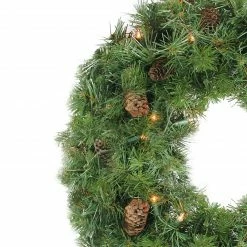 Northlight Pre-Lit Dakota Pine Artificial Christmas Wreath - 24-Inch, Clear Lights 5 Northlight Pre-Lit Dakota Pine Artificial Christmas Wreath - 24-Inch, Clear Lights -Wreaths & Garland shop northlight20z99420 04476.1644973050