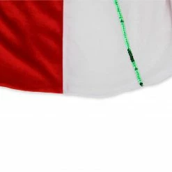 Alternative view of Northlight 48" Red And White Peppermint Twist Stripes Christmas Tree Skirt