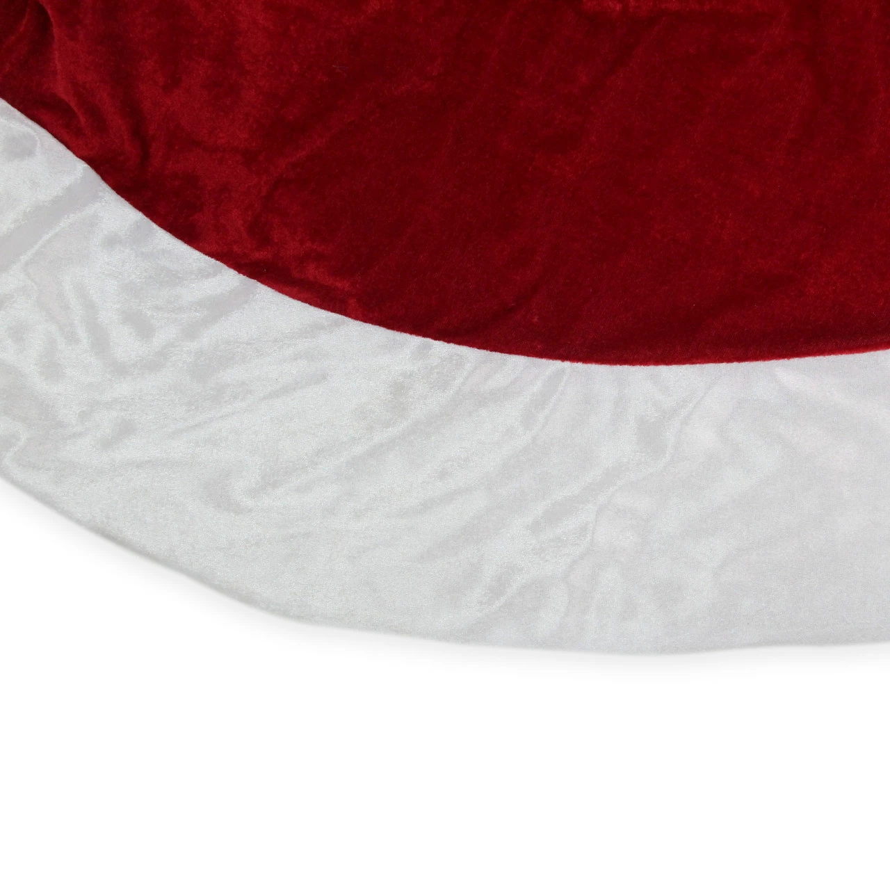 Northlight 60" Traditional Red Christmas Tree Skirt With White Trim 2 Northlight 60" Traditional Red Christmas Tree Skirt With White Trim - Image 2