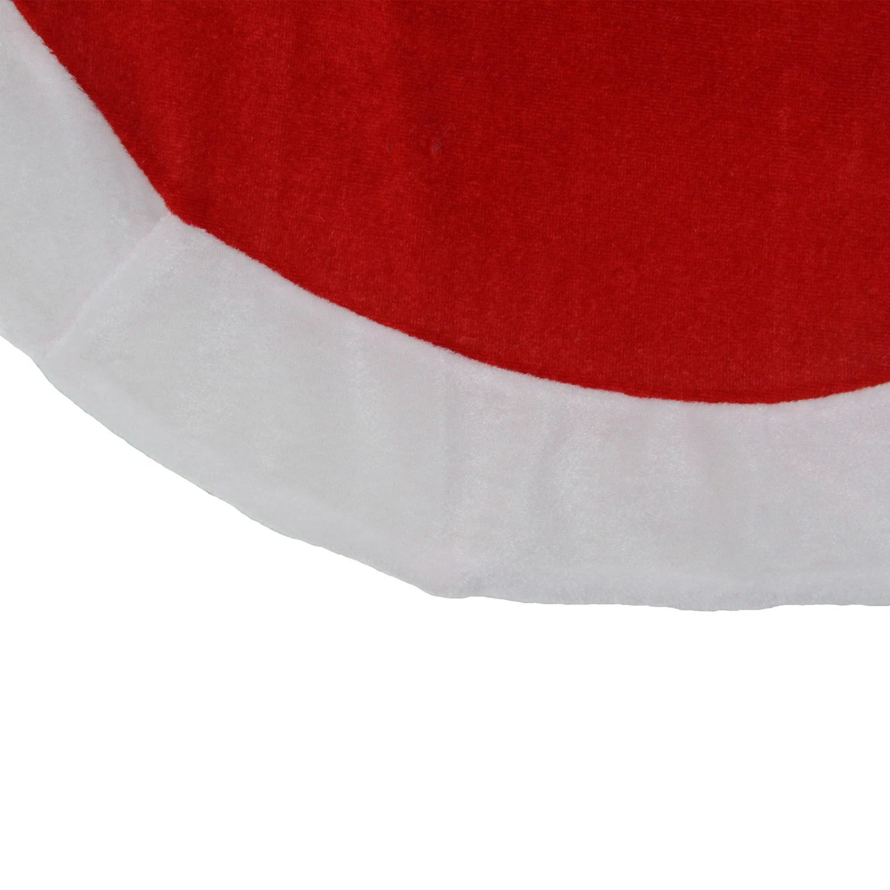 Northlight 26" Red Traditional Christmas Tree Skirt With A White Border 2 Northlight 26" Red Traditional Christmas Tree Skirt With A White Border - Image 2