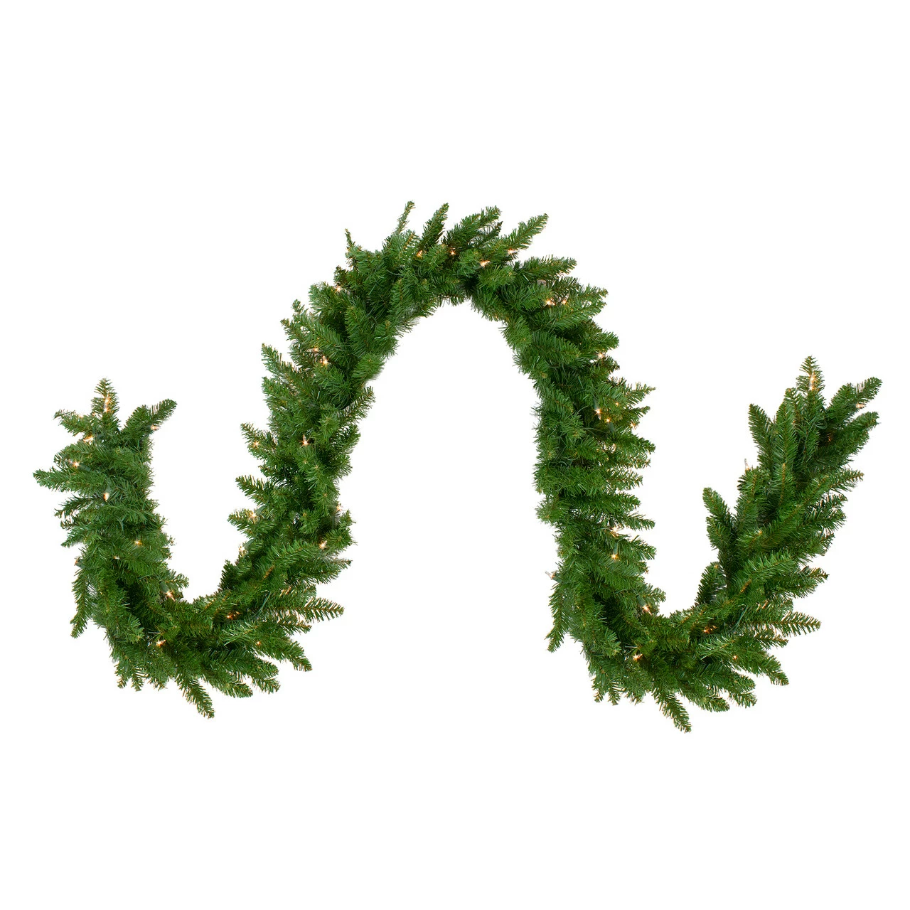 Northlight 9' X 12" Pre-Lit Eastern Pine Artificial Christmas Garland - Clear Lights 1 Northlight 9' X 12" Pre-Lit Eastern Pine Artificial Christmas Garland - Clear Lights