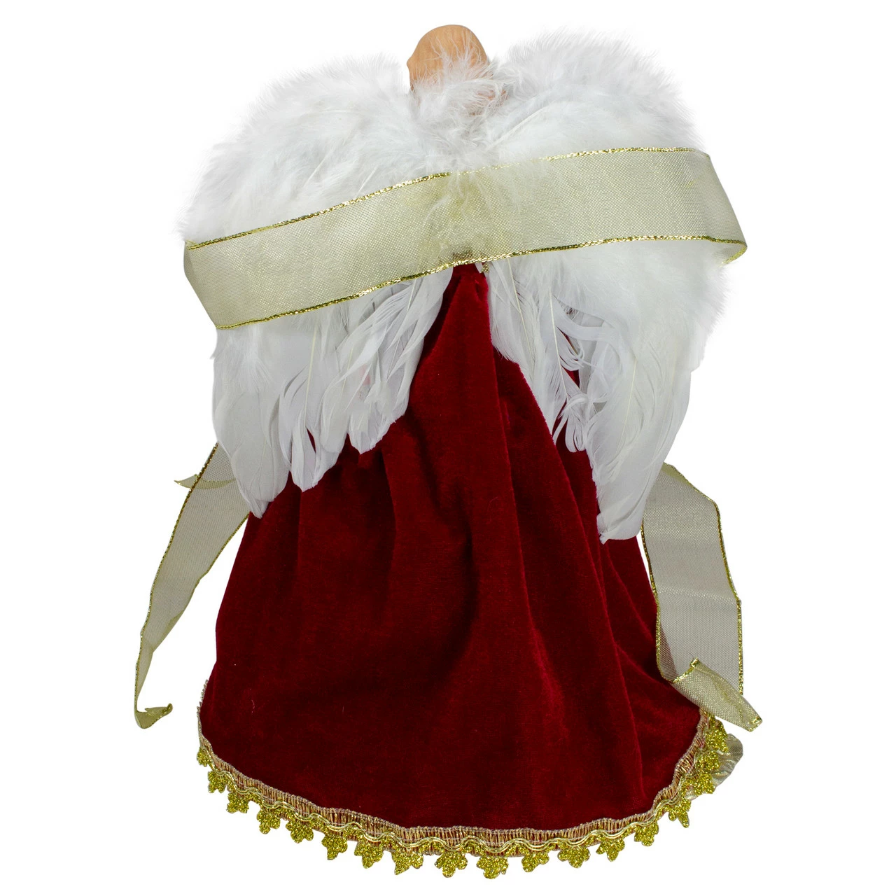 Northlight 14" Red And Gold Traditional Angel Christmas Tree Topper - Unlit 5 Northlight 14" Red And Gold Traditional Angel Christmas Tree Topper - Unlit - Image 5