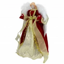 Northlight 14" Red And Gold Traditional Angel Christmas Tree Topper - Unlit 8 Northlight 14" Red And Gold Traditional Angel Christmas Tree Topper - Unlit -Wreaths & Garland shop northlight e90893 3 96285.1604023644