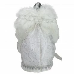Northlight 14" African American Silver And White Angel Christmas Tree Topper, Unlit -Wreaths & Garland shop northlight e90895 2 22055.1665610431