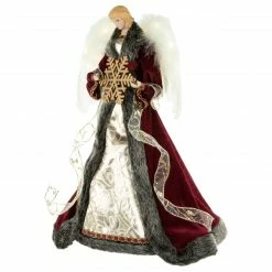 Northlight 18" Lighted Red And Gold Angel In A Dress Christmas Tree Topper - Warm White Lights 7 Northlight 18" Lighted Red And Gold Angel In A Dress Christmas Tree Topper - Warm White Lights -Wreaths & Garland shop northlight e90901 3new 02322.1666942999