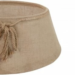Northlight 22" Beige Burlap With Rope Christmas Tree Collar -Wreaths & Garland shop northlight ff92079 3 95013.1665519673