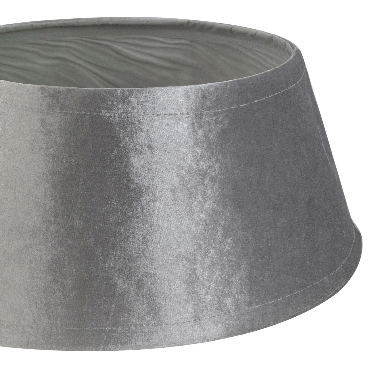 Northlight 22" Silver Velvet Christmas Tree Collar 4 Northlight 22" Silver Velvet Christmas Tree Collar - Image 4