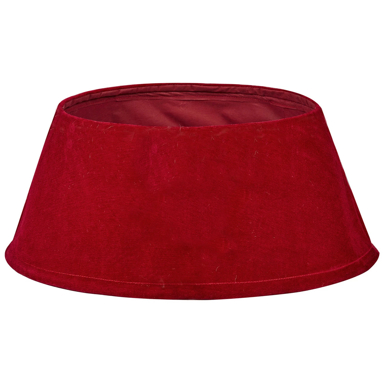 Northlight 22" Red Velvet Christmas Tree Collar 1 Northlight 22" Red Velvet Christmas Tree Collar
