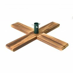 Northlight Light Wood Artificial Christmas Tree Stand - For Trees Up To 7.75ft Tall