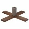 Northlight Dark Wood Adjustable Artificial Christmas Tree Stand - For Trees Up To 7.75ft Tall