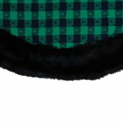 Northlight 48" Green And Black Plaid Christmas Tree Skirt -Wreaths & Garland shop northlight fo26653 3 82833.1611806911