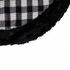 Northlight 48" Black And White Buffalo Plaid Christmas Tree Skirt -Wreaths & Garland shop northlight fo26656 2 sample 31714.1611806912