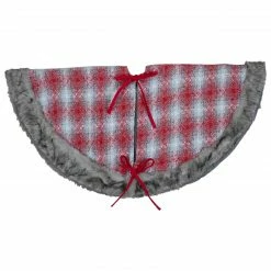 Northlight 48" Red And White Plaid Christmas Tree Skirt With Snowflake 8 Northlight 48" Red And White Plaid Christmas Tree Skirt With Snowflake -Wreaths & Garland shop northlight fo26693 1new 25032.1611806591
