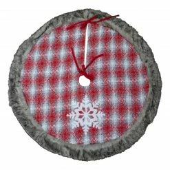 Northlight 48" Red And White Plaid Christmas Tree Skirt With Snowflake 7 Northlight 48" Red And White Plaid Christmas Tree Skirt With Snowflake -Wreaths & Garland shop northlight fo26693 2new 52851.1611806590