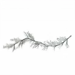 Northlight 5' X 6" Clear And Black Snowflakes On Twig Christmas Garland - Unlit -Wreaths & Garland shop northlight gb135609234 3 57946.1602122488