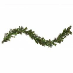 Northlight 9' X 12" Green Pre-Lit Canyon Pine Artificial Christmas Garland - Clear Lights