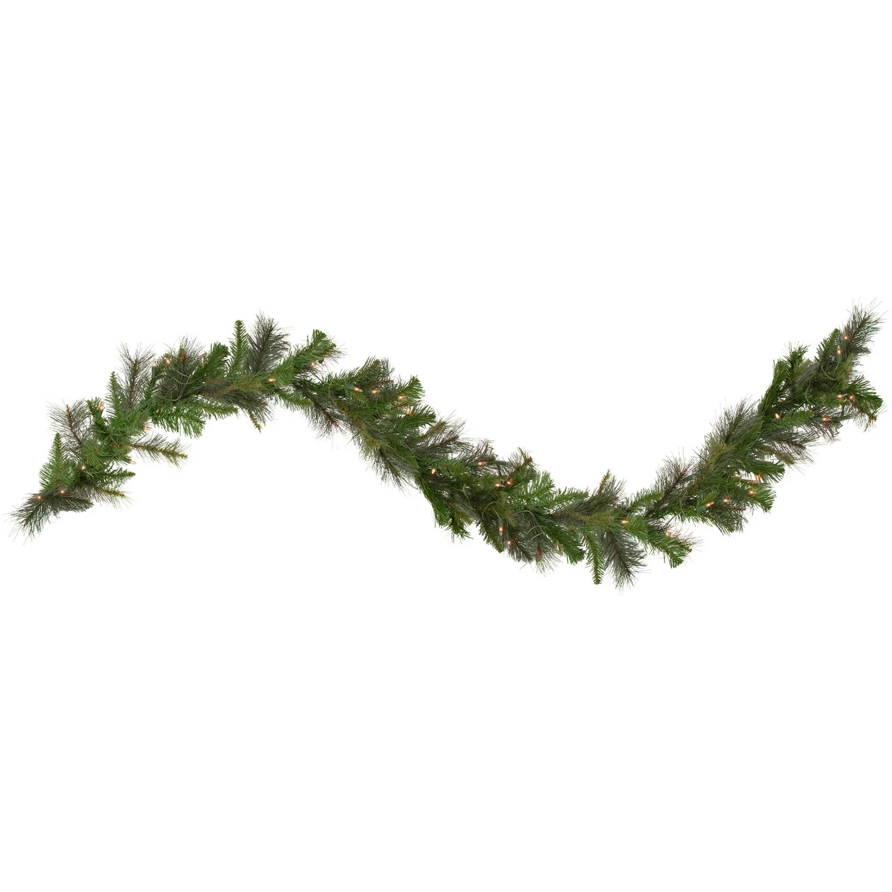 Northlight 9' X 12" Green Pre-Lit Canyon Pine Artificial Christmas Garland - Clear Lights 1 Northlight 9' X 12" Green Pre-Lit Canyon Pine Artificial Christmas Garland - Clear Lights