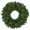 Northlight Pre-Lit Deluxe Windsor Pine Artificial Christmas Wreath - 36-Inch, Clear Lights