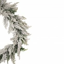 Northlight Heavily Flocked Pine Artificial Christmas Wreath, 20-Inch, Unlit -Wreaths & Garland shop northlight hn92698 2updated 24827.1657042664