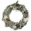 Northlight 12" Natural Branch With Stars And Berries Christmas Wreath