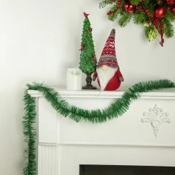 Northlight 50' X 2.75" Green Tinsel Artificial Christmas Garland - Unlit -Wreaths & Garland shop northlight k00351 styled20 48133.1666900376