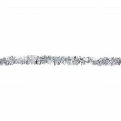 Northlight 50' X 2.5" Silver Christmas Foil Tinsel Garland - Unlit -Wreaths & Garland shop northlight k00361 2 42958.1666900379
