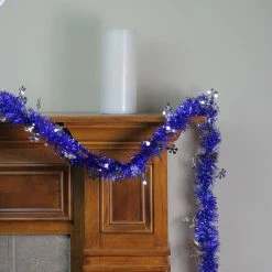 Northlight 50' Lavish Blue And Silver Snowflakes Christmas Tinsel Garland - Unlit 5 Northlight 50' Lavish Blue And Silver Snowflakes Christmas Tinsel Garland - Unlit -Wreaths & Garland shop northlight k00367 3 85563.1665611928