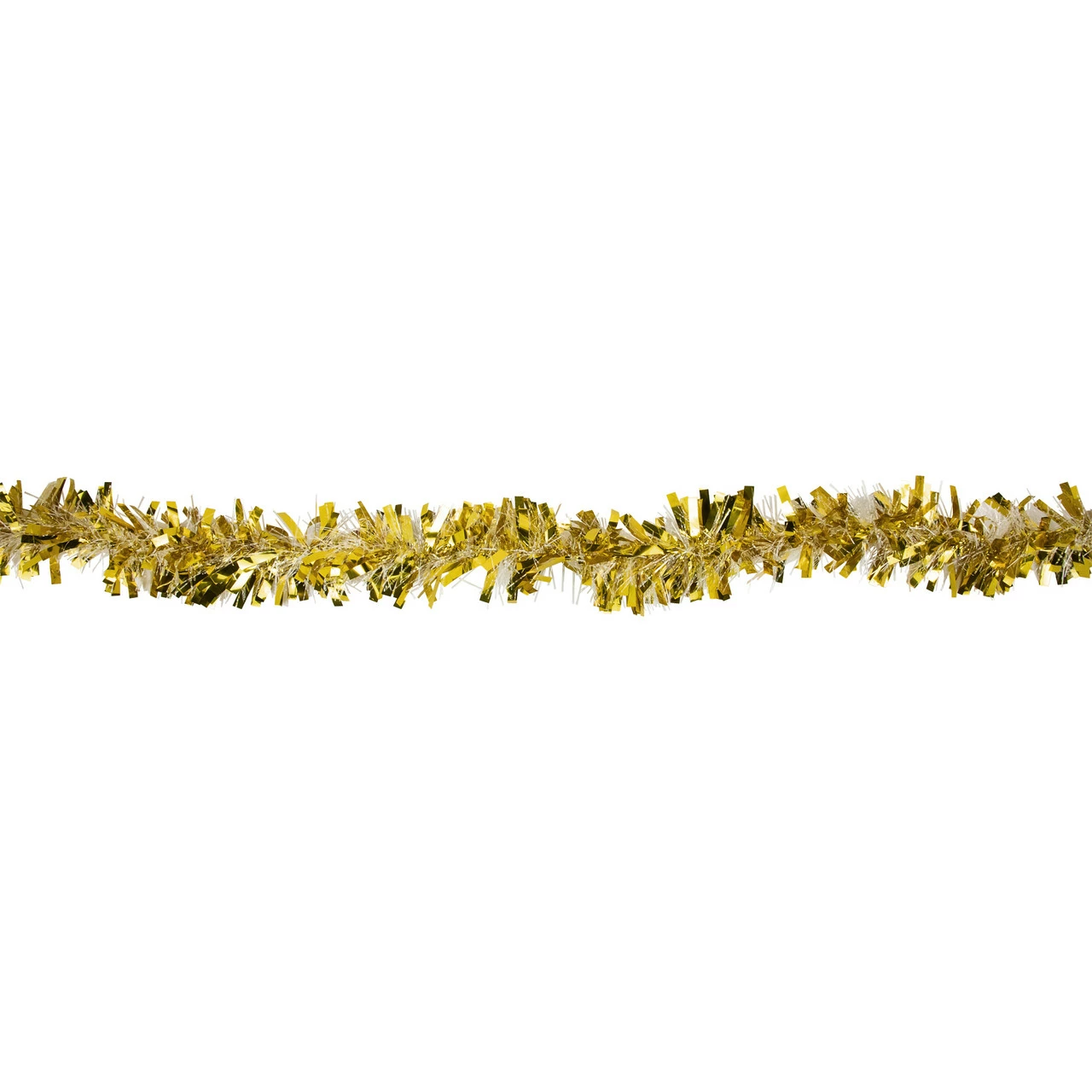 Northlight 50' X 4' Gold And Snowblush Wide Cut Tinsel Christmas Garland - Unlit 3 Northlight 50' X 4' Gold And Snowblush Wide Cut Tinsel Christmas Garland - Unlit - Image 3