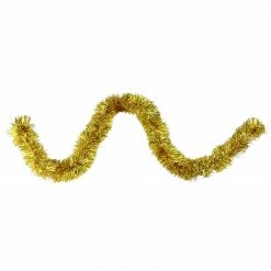 Northlight 50' X 2.5" Deep Gold Christmas Foil Tinsel Garland - Unlit