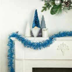 Northlight 12' X 3" Sky Blue And Silver Snowflakes Christmas Tinsel Garland - Unlit 9 Northlight 12' X 3" Sky Blue And Silver Snowflakes Christmas Tinsel Garland - Unlit -Wreaths & Garland shop northlight k15322 styled20 60453.1666900373