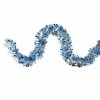 Northlight 12' X 3" Silver And Blue Tinsel Wide Cut Artificial Christmas Garland - Unlit