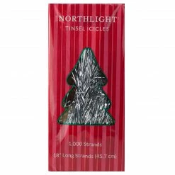 Northlight 1000ct Silver Tinsel Icicle Strands Christmas Decorations 18" -Wreaths & Garland shop northlight k27454 2 40924.1665088081