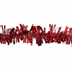 Northlight 50' X 3" Red Boa Wide Cut Tinsel Christmas Garland - Unlit -Wreaths & Garland shop northlight k94046 2 08645.1664465774