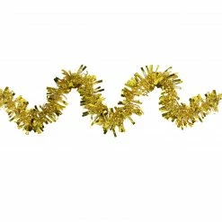 Northlight 50' X 3" Gold Boa Wide Cut Tinsel Christmas Garland - Unlit