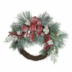 Northlight Holly Berry Red And Green Artificial Christmas Wreath - 24-Inch, Unlit