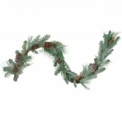 Northlight 6' X 9" Mixed Pine And Pine Cones Artificial Christmas Garland, Unlit