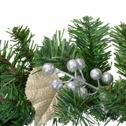 Northlight 6' X 10" Poinsettia And Pine Cone Artificial Christmas Garland - Unlit -Wreaths & Garland shop northlight kjix7204gl 1 89483.1654621564