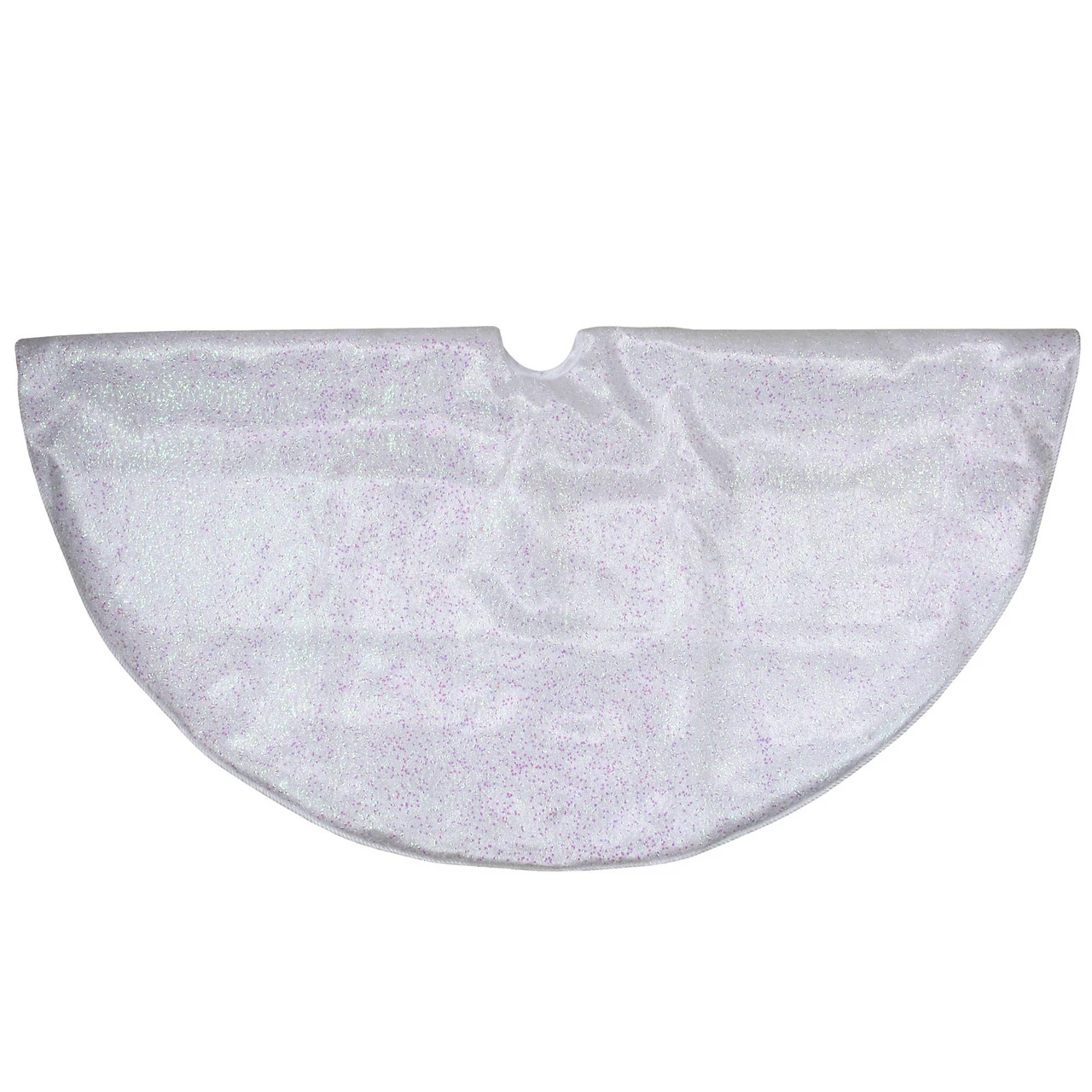 Northlight 48" White Iridescent Holographic Glittered Christmas Tree Skirt 1 Northlight 48" White Iridescent Holographic Glittered Christmas Tree Skirt