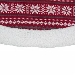 Northlight 48" Red And White Knitted Snowflake Lodge Christmas Tree Skirt 5 Northlight 48" Red And White Knitted Snowflake Lodge Christmas Tree Skirt -Wreaths & Garland shop northlight l27903 1 21702.1588357516