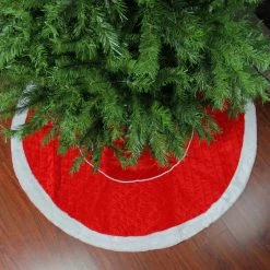 Northlight 48" Red And White Quilted Faux Fur Border Christmas Tree Skirt 5 Northlight 48" Red And White Quilted Faux Fur Border Christmas Tree Skirt -Wreaths & Garland shop northlight l85492 2 91091.1588355825