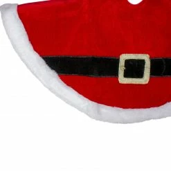 Northlight 20" Traditional Red And White Santa Claus Belt Buckle Mini Christmas Tree Skirt -Wreaths & Garland shop northlight l85588 1 92816.1665519664