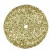 Northlight 20" Gold Sequin Snowflake Pattern Mini Christmas Tree Skirt