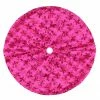 Northlight 20" Pink Sequin Snowflake Mini Christmas Tree Skirt