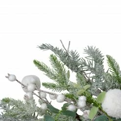 Northlight 24" Artificial Flocked And Iced Mixed Pine Christmas Wreath -Wreaths & Garland shop northlight ll89746 4 sample 55233.1603245202